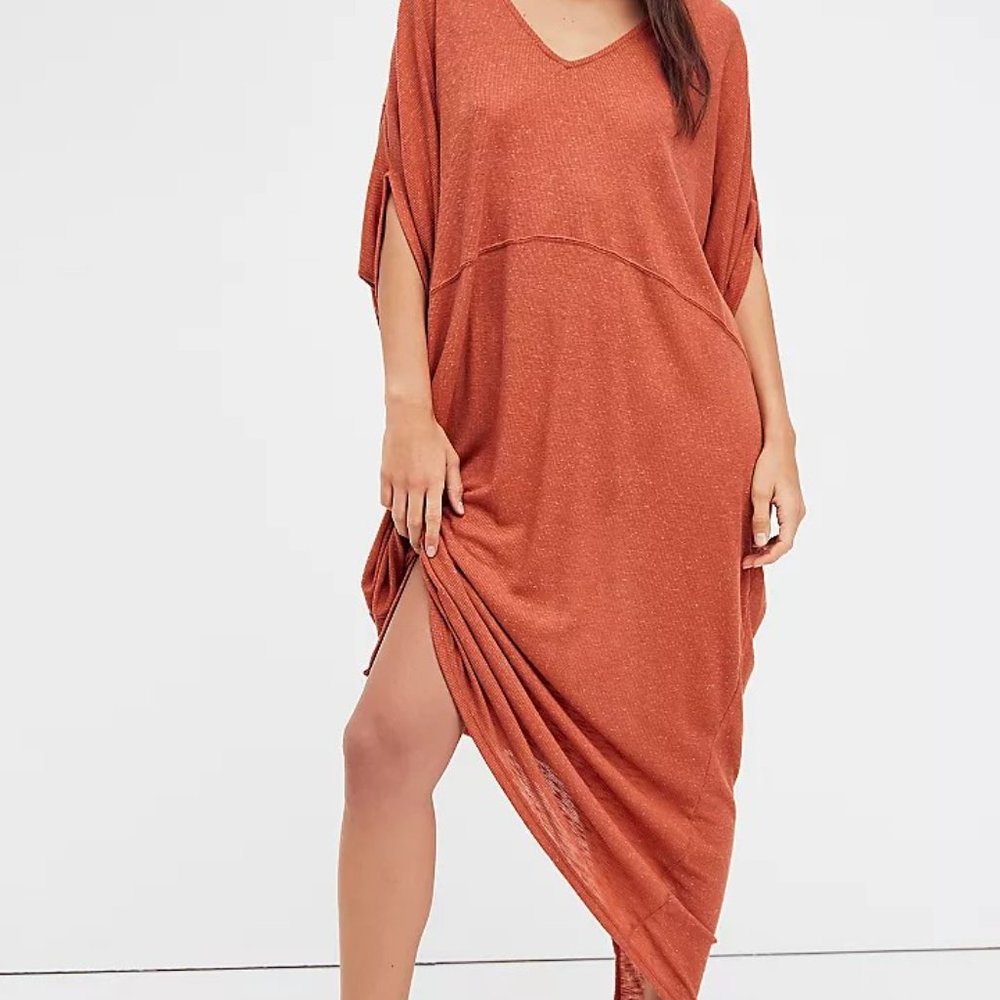Orange Free People Maxi Dress